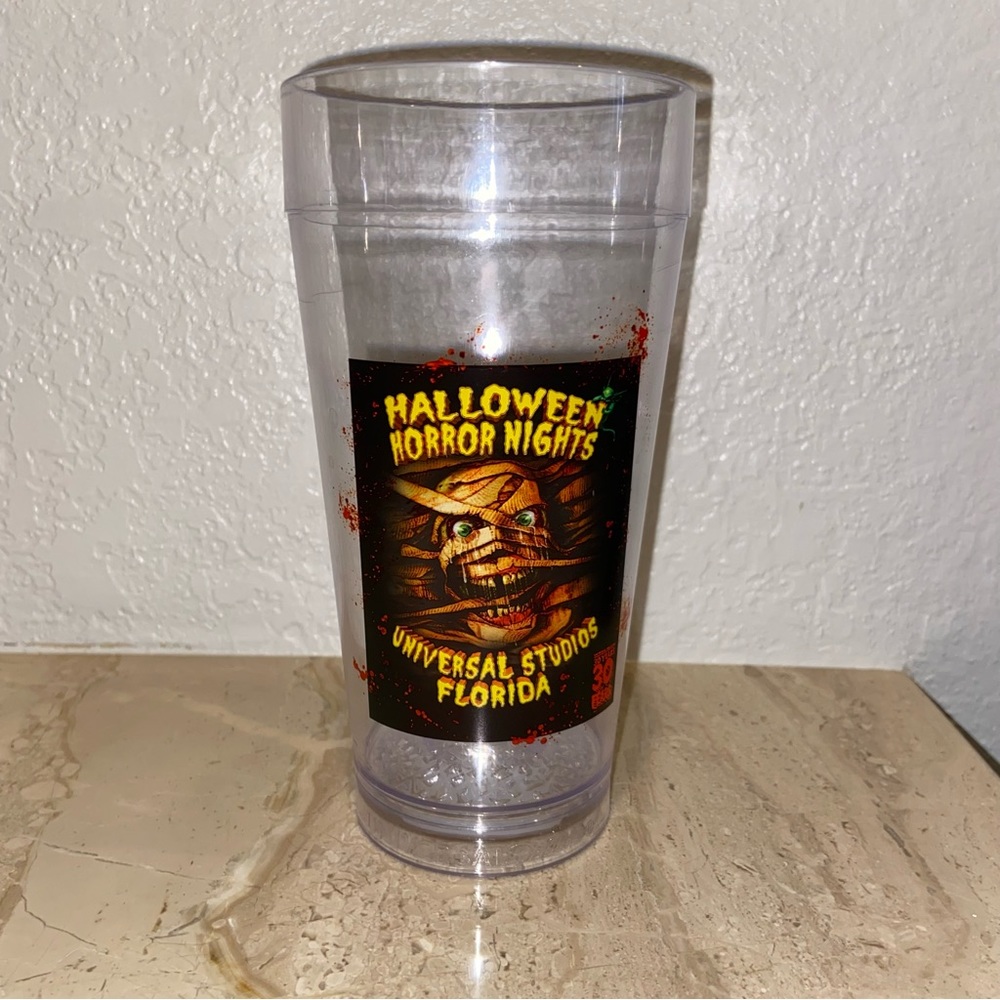 Halloween Horror Nights Universal Studios Cup 30th Anniversary Mummy Plastic